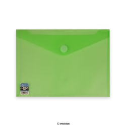 Kuvert grön med kardborrbandförslutning på 240x335 mm (A4+) V-Lock