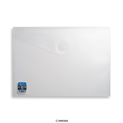 Enveloppe grise claire avec fermeture velcro 240x335 mm (A4+) V-Lock