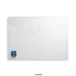 Halvgenomskinligt kuvert med kardborrbandförslutning på 240x335 mm (C4+) V-Lock