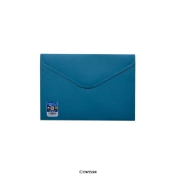 Envelope azul com fecho de velcro Vital Colors V-Lock 180x250 mm