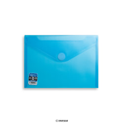 Envelope azul com fecho de velcro V-Lock 180x250 mm