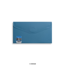 Busta blu con chiusura a velcro 125x225 mm (DL+) Vital Colors V-Lock