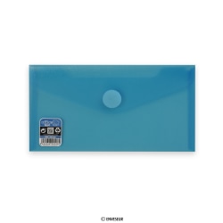 Envelope azul com fecho de velcro V-Lock 125x225 mm