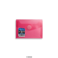 Envelope vermelho com fecho de velcro V-Lock 85x120 mm (C7)