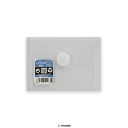 Envelope cinza claro com fecho de velcro V-Lock 85x120 mm (C7)