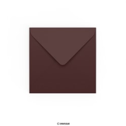 Bíborvörös boríték Clariana 130x130 mm