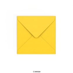 Enveloppe Clariana jaune 130x130 mm