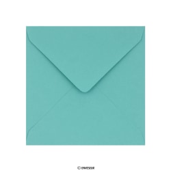 130x130 mm Enveloppe Clariana vert d'eau