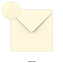 Clariana ivory laid envelope 140x140 mm