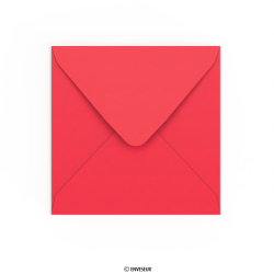 Enveloppe Clariana rouge éclatante 155x155 mm