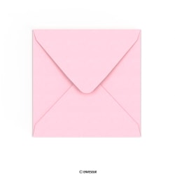 Enveloppe clariana rose pâle 155x155 mm