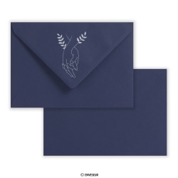 Dark blue wedding envelope ”Bond” 162x229 mm (C5)