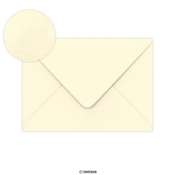 Busta Clariana avorio con finitura vergata162x229 mm (C5)