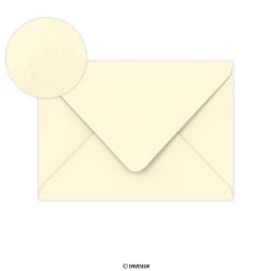 Elfenbeinfarbe Clariana Gerippter Briefumschlag 114x162 mm (C6)