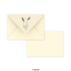 Ivoren bruiloft envelop ”Verbinding” 114x162 mm (C6)