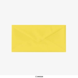 110x220 mm (DL) Clariana-gul kuvert