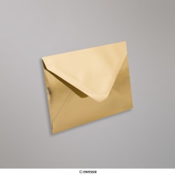 Envelope dourado com efeito de reflexo 82x113 mm (C7)