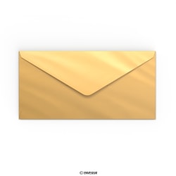 Koperta ze złotym efektem lustra 110x220 mm (DL)