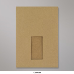 Envelope manila com reforço e janela 229x162x25 mm (C5)