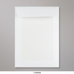 Sobre blanco con dorso de cartón en blanco de 229x162 mm (C5)