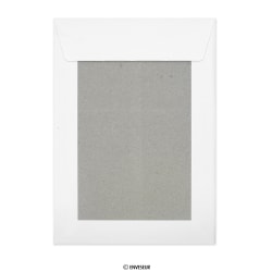 Weiße Papprückwandtasche 229x162 mm (C5)