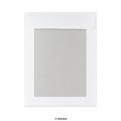 Hvid konvolut med papryg 241x178 mm