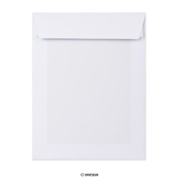 Sobre blanco con dorso de cartón en blanco de 250x176 mm