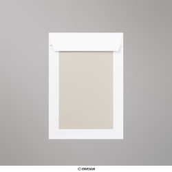 Sobre blanco con dorso de cartón de 254x178 mm