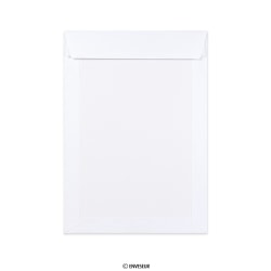 Sobre blanco con dorso de cartón en blanco de 312x220 mm