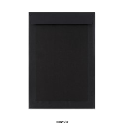 Sobre negro con dorso de cartón en negro de 324x229 mm (C4)