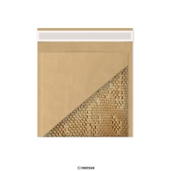 165x165 mm Busta imbottita con carta a nido d'ape avana