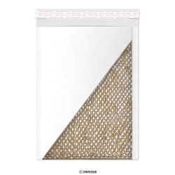 Biela eko obálka s ochranným papierovým vláknom - Honeycomb 265x180 mm