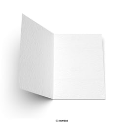 Biela papierová karta s kladivkovým efektom 300 g/m² 128x178 mm