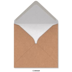 Duolope-kirjekuori rakeisen näköinen voimapaperi ja valkoinen 155x155 mm
