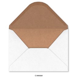 Busta Duolope bianco e kraft riciclato 162x229 mm (C5)