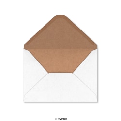 Busta Duolope bianco e kraft riciclato 114X162 mm (C6)