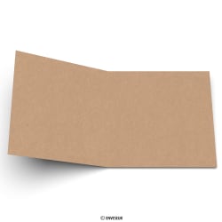 Tarjeta de papel reciclado Fleck Kraft de 280 g/m² 145 x 145 mm