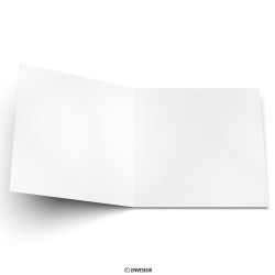 Carte en papier recyclé blanc 300 g/m² 145 x 145 mm