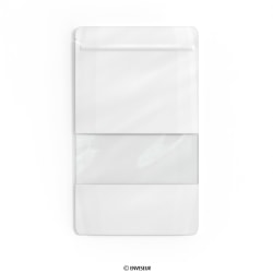 Doypack wit zakje met venster 160x270x80 mm (750 ml)