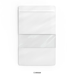 Doypack wit zakje met venster 180x290x90 mm (1000 ml)