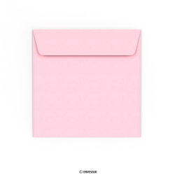 Enveloppe Clariana rose pâle 155x155 mm