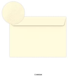 Busta Clariana avorio con finitura vergata 162x229 mm (C5)