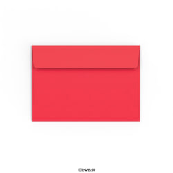 114x162 mm (C6) Svetločervená obálka Clariana