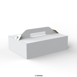Scatola di cartone con maniglie per picnic 230x165x75 mm
