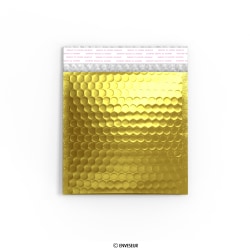 165x140 mm Gold Gloss Metallic Bubble Bag