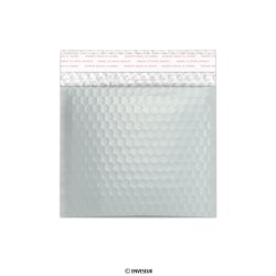 165x165 mm Busta a bolle d'aria con finitura metallica opaca in grigio scuro