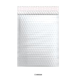 Envelopes almofadados prateada metálica mate 250x180 mm