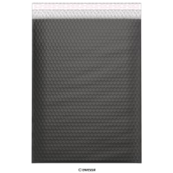 Bolsa acolchada negra metalizada mate de 450x320 mm (C3)
