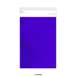 Bolsa de alumínio azul escuro metalizado mate 162x114 mm (C6)