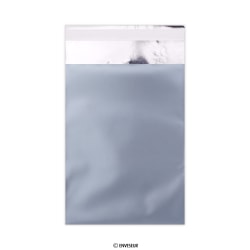 Bolsa de alumínio azul gelo metalizadp mate 162x114 mm (C6)